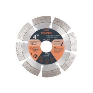 Disco de diamante de 4' x 2.1 mm, rin segmentado, TRUPER