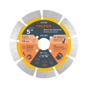 Disco de diamante 5' para ranuradora de concreto, TRUPER
