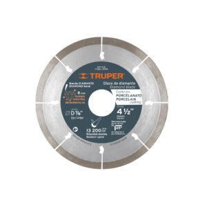 Disco de diamante de 4-1/2' x 1.3 mm, corte de porcelanato
