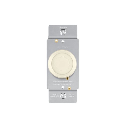 Atenuador de Luz Volteck Giratorio Standard Marfil - Tecnología de Compatibilidad Universal con Diferentes Tipos de Lámparas (Clave 46302)