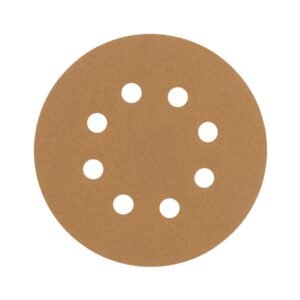 Paquete con 5 discos de lija 5' grano 120, 8 perforaciones