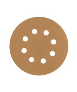 Paquete c/5 discos de lija Truper 5" grano 220 8 perforaciones - Tecnología de pulido con evacuación para trabajos detallados que permite visualizar resultados inmediatos (Clave 103314)