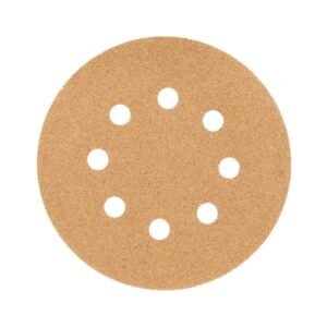 Paquete con 5 discos de lija 5' grano 60, 8 perforaciones