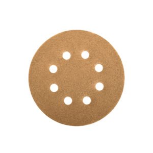 Paquete con 5 discos de lija 5' grano 80, 8 perforaciones