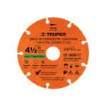 Disco 4-1/2' multimaterial de carburo de tungsteno, TRUPER