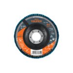 Disco laminado 4-1/2', grano 40 centro 7/8', fibra, TRUPER