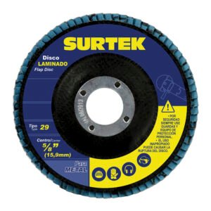 Disco laminado tipo 29 grano 60, 7" Surtek DLZ706