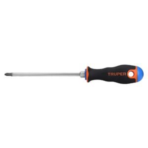 Desarmador de cruz 1/4' x 6' mango Comfort Grip, TRUPER