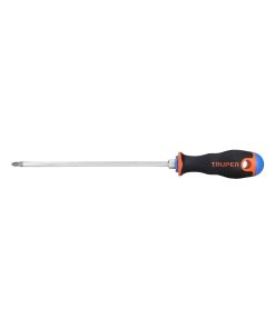 Desarmador de Cruz Truper 1/4" x 8" - Tecnología Comfort Grip para Proyectos de Construcción que Minimiza el Esfuerzo en Aplicaciones Exigentes (Clave 14082)