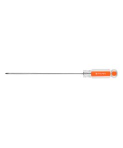 Desarmador de Cruz Truper 1/8" x 6" Mango de Acetato - Tecnología de Aislamiento Superior para Instalaciones Eléctricas que Garantiza Máxima Seguridad al Usuario (Clave 14056)