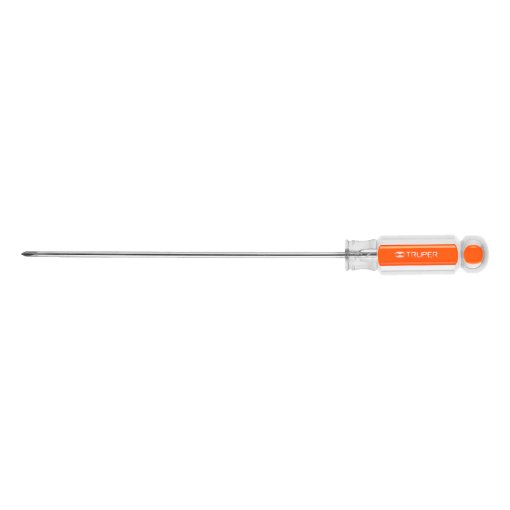 Desarmador de Cruz Truper 1/8" x 6" Mango de Acetato - Tecnología de Aislamiento Superior para Instalaciones Eléctricas que Garantiza Máxima Seguridad al Usuario (Clave 14056)
