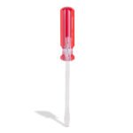 Desarmador plano 1/4" x 4", barra acero cromado, mango PVC TAMER DP-144