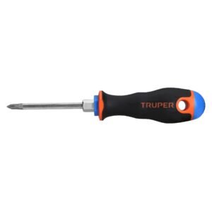 Desarmador de cruz 3/16' x 3' mango Comfort Grip, TRUPER