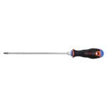 Desarmador de cruz 3/16' x 8' mango Comfort Grip, TRUPER