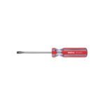 Desarmador plano 1/4 x 4' mango de PVC, PRETUL