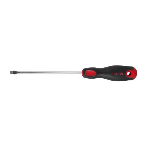 Desarmador plano 1/4' x 6', mango Comfort Grip, opción eficiente para trabajos de precisión, Pretul clave 21484