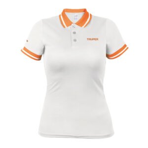 Playera polo performance para mujer, blanca, G, TRUPER