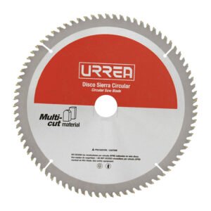 Disco para sierra circular para corte multi-material 100 dientes, 10" Urrea DSA10100