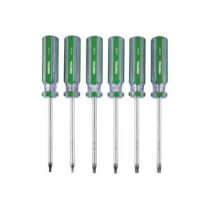 Juego de 6 desarmadores Torx mango de PVC, PRETUL