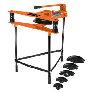 Doblador Hidráulico Truper para Tubo Horizontal con Tripié - Tecnología de 12 Toneladas para Aplicaciones Industriales que Reduce el Esfuerzo Físico (Clave 12882)