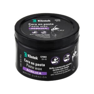 Cera pasta acrílica para auto, 500 g, acabado de alta calidad para protección de pintura, KLINTEK, clave 57093.
