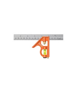 Escuadra Truper Profesional 7" de Combinación - Tecnología Multifuncional con Punzón para Marcar que Mejora la Eficiencia en Trabajos de Carpintería (Clave 14369)