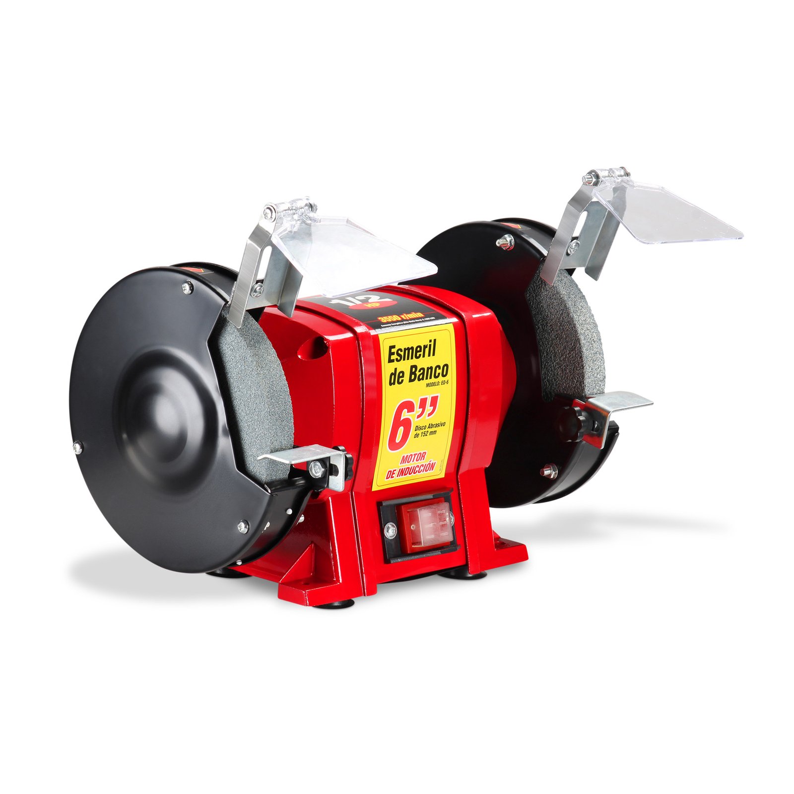 Esmeril de Banco 6” (1/2 HP, 250 W, 3.450 RPM) MIKELS ED-6