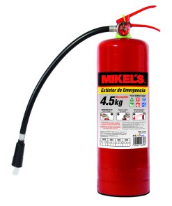 Extintor de emergencia recargable (4.5 kgs) MIKELS EE-4.5