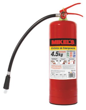 Extintor de emergencia recargable (4.5 kgs) MIKELS EE-4.5