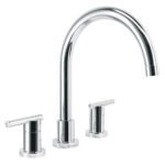Mezcladora cromo cuello alto para fregadero, FOSET ELEMENT