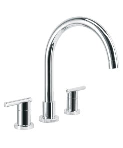 Mezcladora Cromo Cuello Alto para Fregadero, resistente y de fácil instalación para fregadero, clave 49916 - FOSET ELEMENT