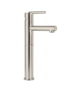 Monomando Alto Satín para Lavabo, Diseño Moderno y Resistente, Marca Foset Element, Clave 49941