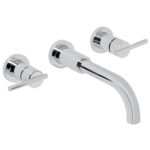 Mezcladora cromo de pared para lavabo, FOSET ELEMENT