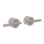 Juego manerales mezcladora de pared, lavabo, satín, ELEMENT