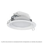 Luminario LED Volteck Empotrado 12W Redondo Luz Cálida - Ambiente Acogedor para Espacios que Requieren Calidez (Clave 48096)