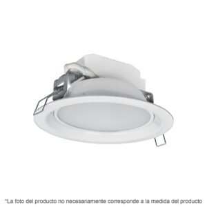 Luminario LED Volteck Empotrado 12W Redondo Luz Cálida - Ambiente Acogedor para Espacios que Requieren Calidez (Clave 48096)