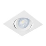 Luminario LED empotrable 5W 6500K, cuadrado, blanco, VOLTECK