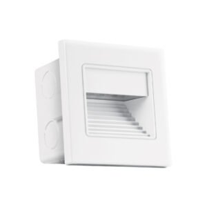 Luminario LED empotrable de cortesía 1W 3000K blanco VOLTECK