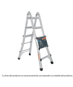 Multiescalera Telescópica Truper 4.5m - Capacidad 150kg para Tareas de Altura que Optimiza Estabilidad (Clave 101884)