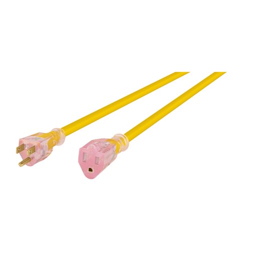 Extensión reforzada aterrizada 15 m 3x14 AWG, VOLTECK