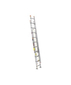 Escalera de Extensión Truper Tipo II 20 Peldaños - Tecnología de Ajuste Telescópico para Trabajos en Altura que Permite Acceder a Zonas Elevadas con Estabilidad y Seguridad Garantizadas (Clave 16758)