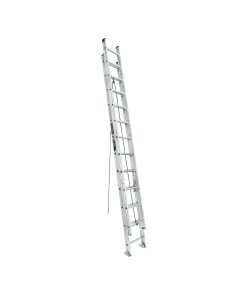 Escalera de Extensión Truper Tipo III 24 Peldaños - Tecnología de Extensión Ligera para Uso Residencial que Facilita el Acceso a Techos y Áreas Elevadas con Menor Esfuerzo Físico (Clave 16028)