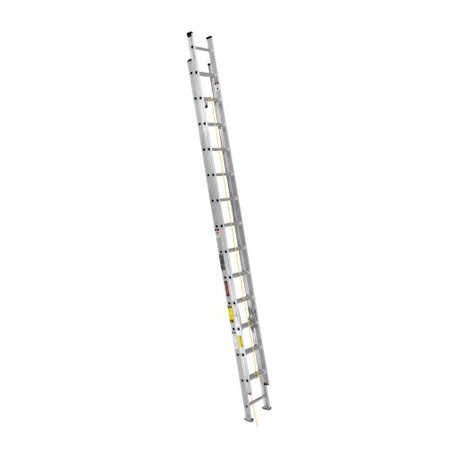 Escalera de Extensión Truper Tipo III 28 Escalones - Tecnología de Máximo Alcance para Proyectos Residenciales que Permite Trabajar en Alturas Considerables con Equipo Liviano y Manejable (Clave 16748)