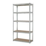 Estante metálico 5 repisas capacidad 35kg, 90x40x180, PRETUL