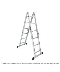 Escalera Multiposición Truper 16 Peldaños Tipo I - Tecnología de Versatilidad Extrema para Contratistas Profesionales que Proporciona Múltiples Configuraciones para Todo Tipo de Trabajos en Altura (Clave 101906)