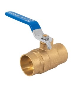 Válvula de Esfera de Latón, Soldable 1-1/2', Resistencia Alta para Conexiones de Agua, Clave 49010, FOSET