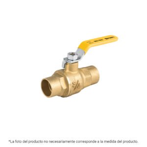 Válvula de esfera para gas, soldable, 1/2', alta presión