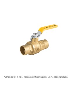 Válvula de Esfera para Gas, Soldable, 1', Alta Resistencia para Conexiones Fuertes, Marca Foset, Clave 45379