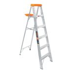 Escalera de tijera tipo ll 5 peldaños y bandeja, TRUPER