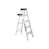 Escalera de Tijera Truper Tipo III 4 Escalones y Bandeja - Tecnología de Practicidad Mejorada para Actividades Domésticas que Mantiene los Implementos de Trabajo Organizados y Accesibles (Clave 16742)